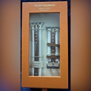 Tory Burch Kira Leather Apple Watch Band